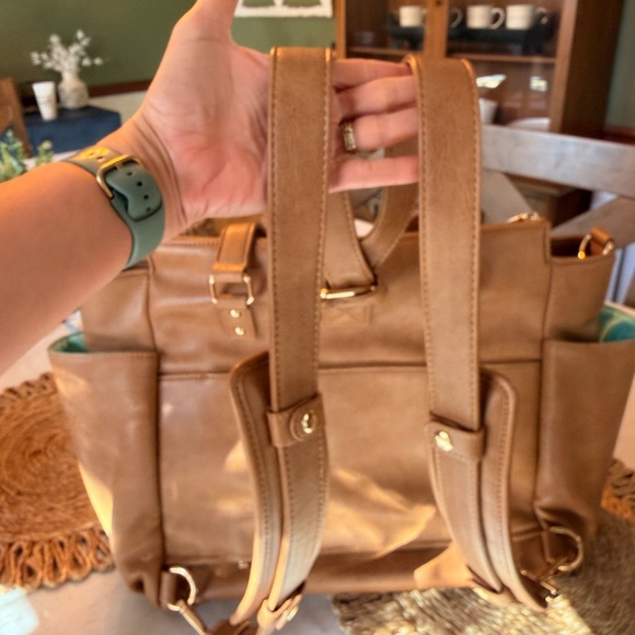 White Elm Gemini Convertible Backpack Almond - Picture 2 of 11